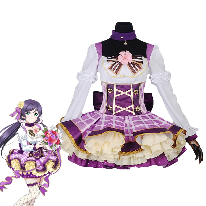Love Live! Цветочный букет Nozomi Tojo Пробуждение платье косплей костюм все размеры