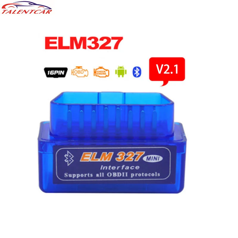 Мини V 2,1 ELM327 OBD2 Bluetooth адаптер ELM 327 V2.1 V1.5 OBD2 OBDII сканер диагностический инструмент сканер автомобильный код считыватель OBDII ELM327 - Цвет: Mini ELM327 V2 1