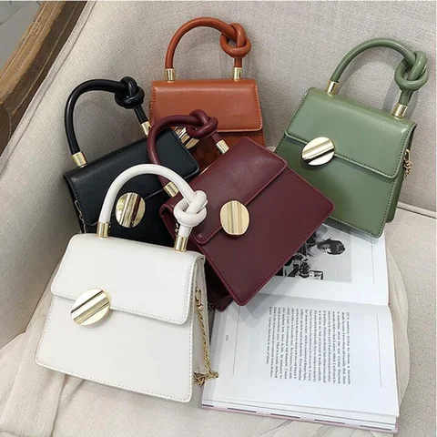 Designer de Alta Bolsas de Embreagem pu de Couro das Mulheres Mulheres Europeu Quadrado Pequeno Bolsa 2019 Novo Qualidade Bolsa Bolsa Cadeia Ombro Mensageiro