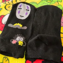 Носки со спиральными углами kawaii, носки до щиколотки, милые носки с героями мультфильмов, красивые носки с принтом «no-face», Япония, 10 пар/партия
