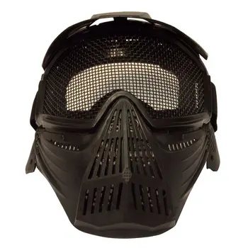 

Cozy Metal Mesh Goggles Protection Tactical Airsoft Pro Full Face Mask with Safety