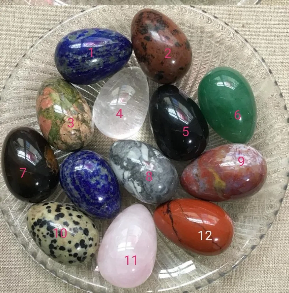 100% natural quartz crystal egg 1PC-in Stones from Home & Garden on ...