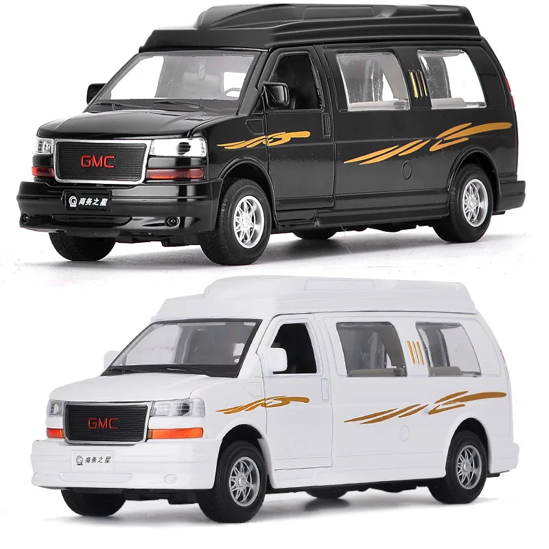 

Collectible Electric Alloy Scale Car Models Die-cast coche Toys for Children mkd2 1:32 auto Vehicle 1:32 GMC MPV Business Car