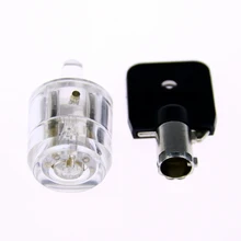Frete Grátis Serralheiro 7 Pino de Trava Tubular Transparente para a Prática, Traning Set Picking Serralheiro Profissional