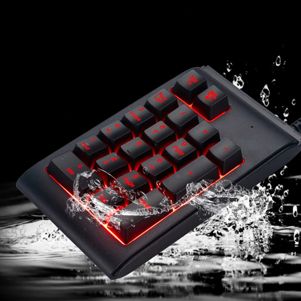 Эргономичный дизайн три цвета RGB с подсветкой USB Проводная клавиатура