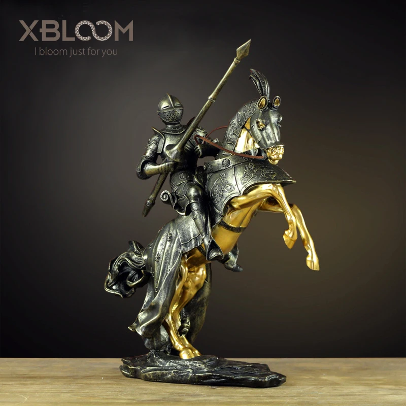 

Roman Knight Statue Medieval Knight Princess Decoration American Home Office Window Decoration Wedding Decoration Christmas Gift