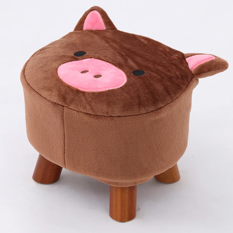 cheap 2018 Direct Selling Chinese Porcelain Taburetes Child Cartoon Stool Wood Shoes Tea Table Home Small Chair Sofa Bench Modern