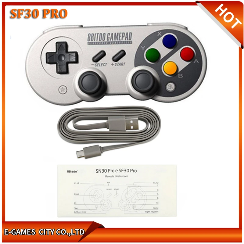 8bitdo Manette De Jeu Sans Fil Sfc30 Pro Bluetooth Double Joystick Classique Pour Ios Android Pc Mac Sn30 Pro Aliexpress