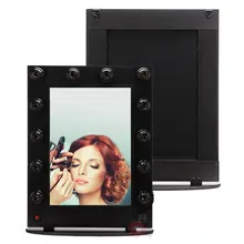 50*65 см большой косметический зеркальный чехол для макияжа, с 12 лампами визажиста, косметическое зеркало, косметический чехол, зеркало