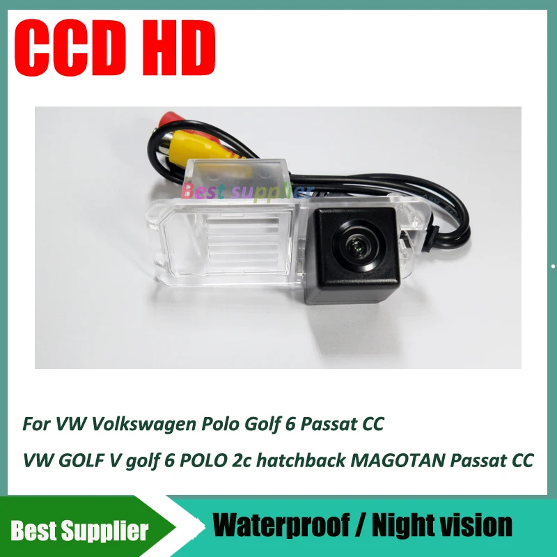 

CCD HD Night vision car rear view parking reverse camera for Volkswagen Polo Golf 6 Passat CC GOLF V golf 6 hatchback MAGOTAN