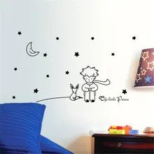 Estrellas luna el principito boy etiqueta de la pared decoración tatuajes de pared diy cartel vinilos paredes de primera calidad