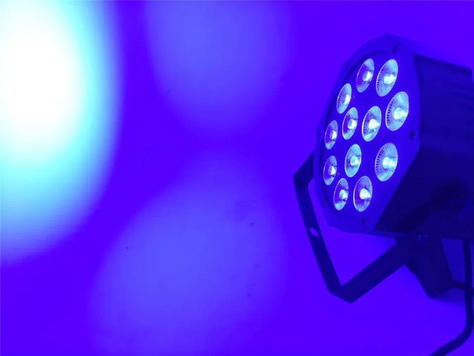 2 шт. CREE RGBW 12x12 Вт LED Flat SlimPar Quad Luce 4 в 1 DJ Wash Stage светильник dmx luce della lampada 4/8 channes|light dmx|stage