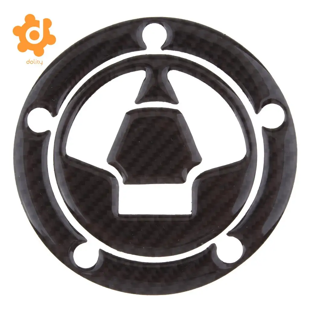 dolity Carbon Fiber Fuel Tank Cap Cover Pad Decal Protector for Kawasaki Ninja 300 EX300