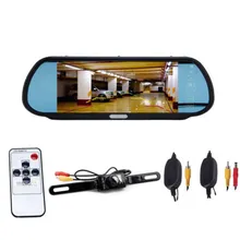 2017 7″ TFT LCD Color HD Screen Display Car Rear View Backup Parking Mirror Monitor with Night Vision Camera Free Shipping