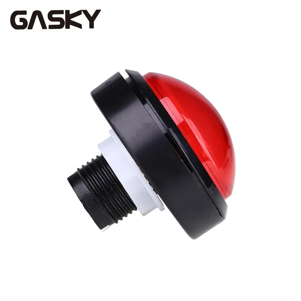 

Replacement Arcade Push Button with LED Light Lit Convexity 60mm 5 Colors