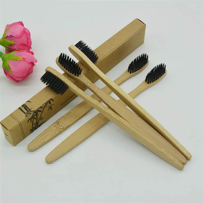 

Environmental Bamboo Toothbrush Oral Care Teeth Brushes Eco Soft Natural Brush