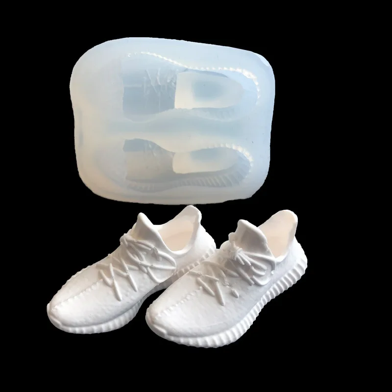 

New mirror running shoes Epoxy mold DIY mousse Soap decoration ornament mold