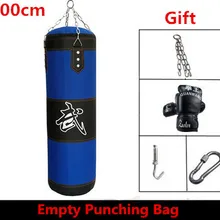 60/80/100 см красные, синие мешок с песком для фотостудии видео фото утолщенный холст боксёрская груша спортивные учебный крючок висит Kick пустой боксерские сумки с перчатками