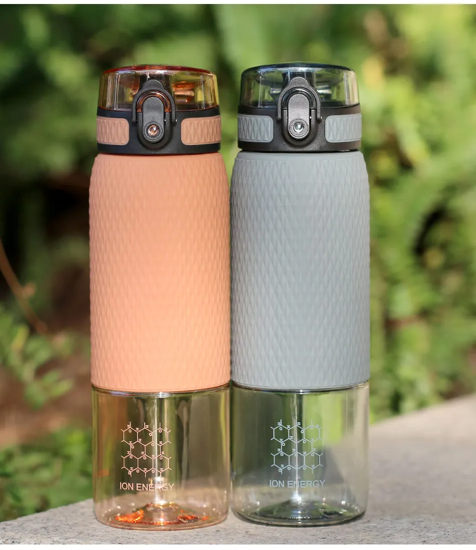 UZSPACE 500ml Tritan Sports Water Bottles Creative Portable buckle Lemon fruit tea Filter Shaker Drink Bottle For Water BPA Free500ML_11