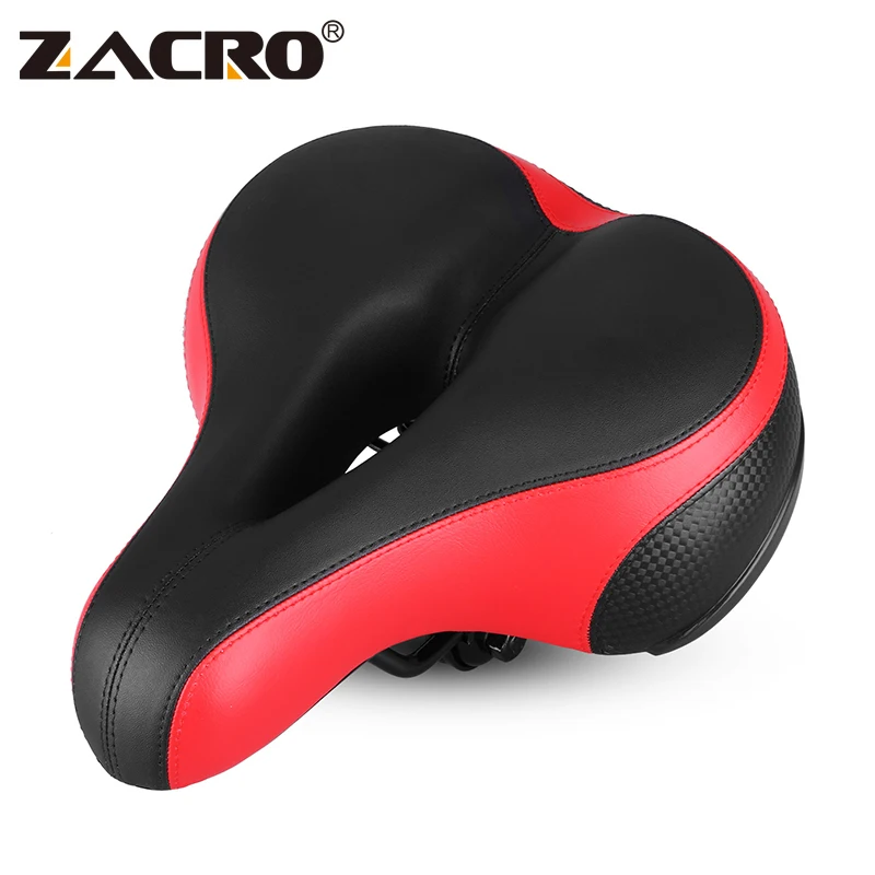 black and red bike seat