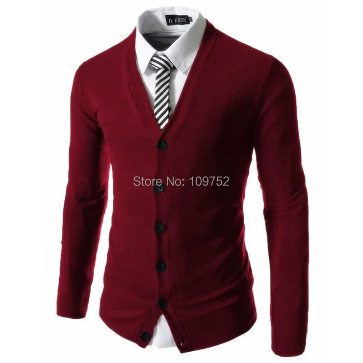 Классический кардиган мужской модный Homme пуловер и свитер для мужчин повседневный хлопок v-образный вырез плюс размер