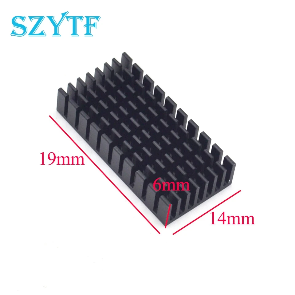

5pcs Heat sink 19*14*6MM (black slot) high-quality radiator
