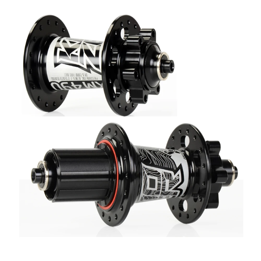 

KOOZER XM490 Hubs Aluminum 2+4 Bearing 72HD 36Hole Hub Set Mountain Bike Disc Brake Front Hub Rear hub Quick Release BLACK