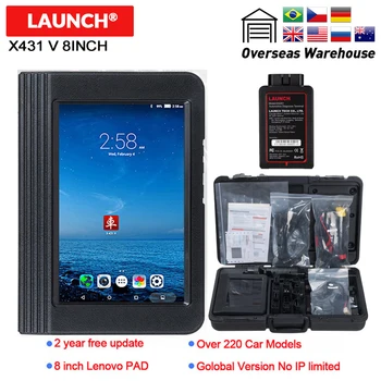Koop LAUNCH X431 V 8 Bluetooth Wifi Volledige System Car Diagnostic tool Ondersteuning ECU Codering X 431 V Pro Mini Auto Scanner update online