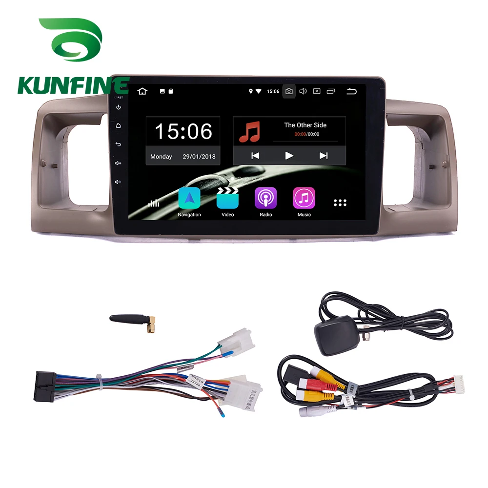 Android 9,0 Ram 4G Rom 64G PX6 Cortex A72 автомобильный DVD GPS; Мультимедийный проигрыватель автомобильный стерео для Toyota Corolla 2007-2012 радио головное устройство