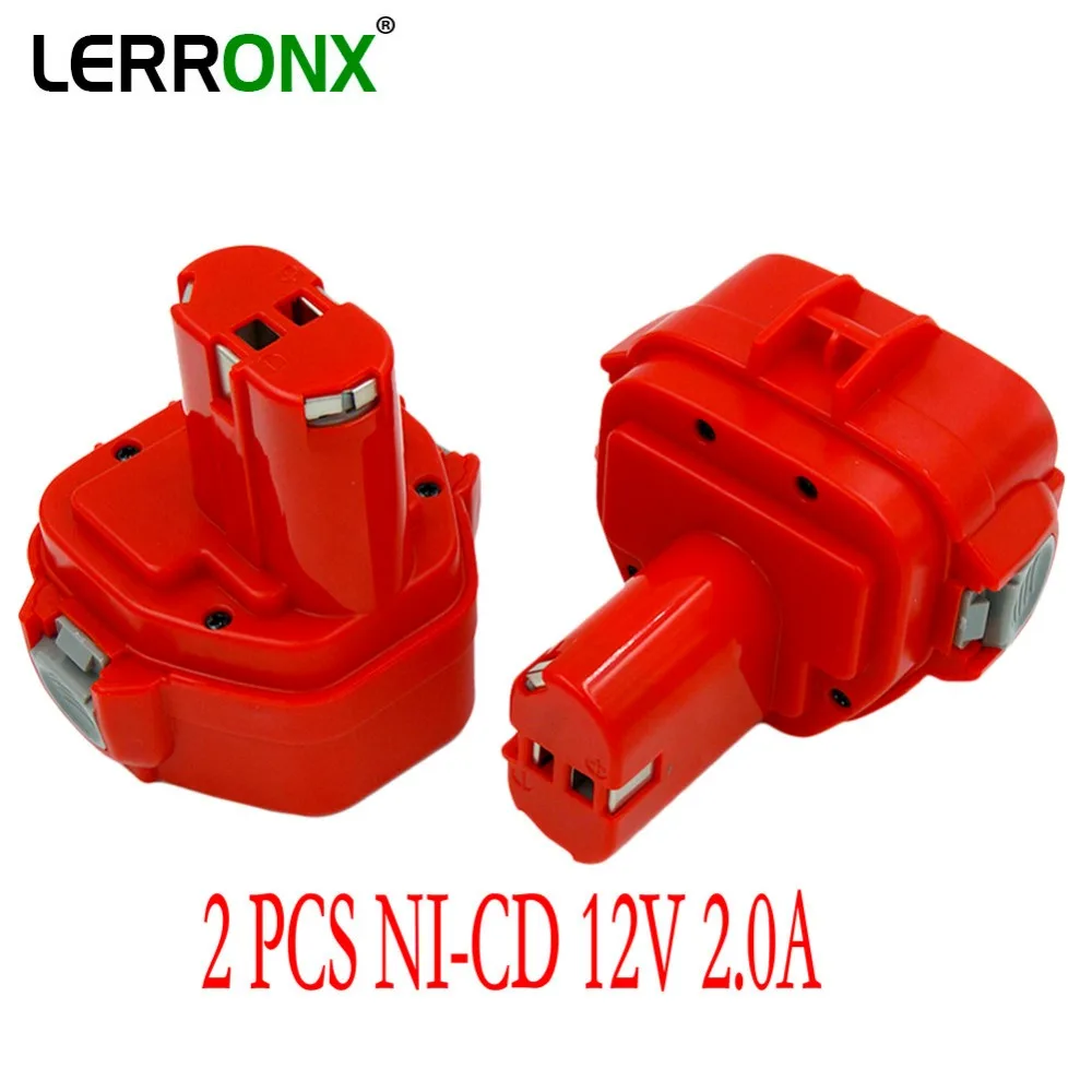 Сменный аккумулятор LERRONX для Makita 1220 1235 1222 1234 6271D PA12 2000 мАч 2 шт.|Перезаряжаемые