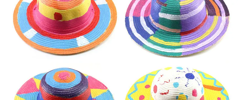 children-diy-colorful-sunhat-straw-beach-cap_09