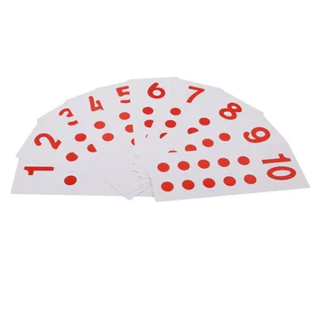 

10Pcs Toddler Montessori Cards & Counters Math Number 1-10 Early Childhood Education Preschool Training Kids Toys