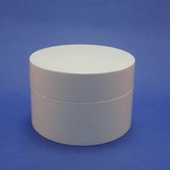

1 PC White 2 Oz Plastic Cosmetic Cream Empty Jar Packaging PP Container Insert Travel (AY242-50)
