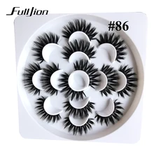 Fulljion 7 пар 3D искусственная норковая ресницы натуральные накладные ресницы длинные Висячие Искусственные ресницы для наращивания Макияж инструмент для красоты