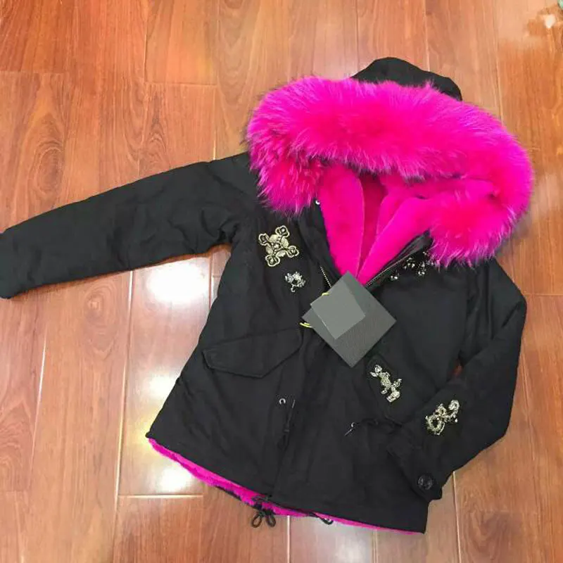 hot pink and black jacket