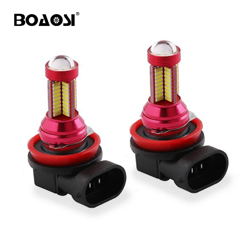 

2PCS LED Car Bulbs H8 H11 HB3 9005 HB4 9006 78 SMD 4014 Super Bright Auto led bulb lamp 6000K Fog Lights Cars Driving Lamps