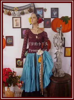 

Lace belly dance long top DP22