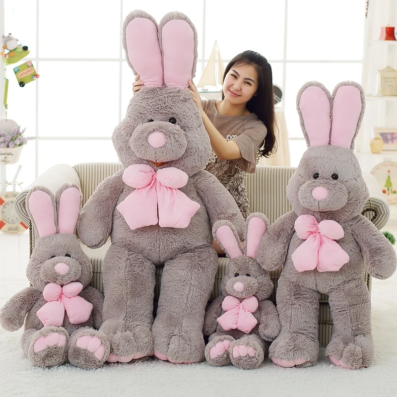 1pcs 80cm Cute American Big Rabbit Stuffed Dolls Plush font b Toy b font America Rabbit