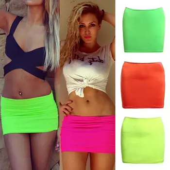

Hirigin Fashion Women Sexy Short Mini Skirt Slim Tight Short Fitted Tube Skirt