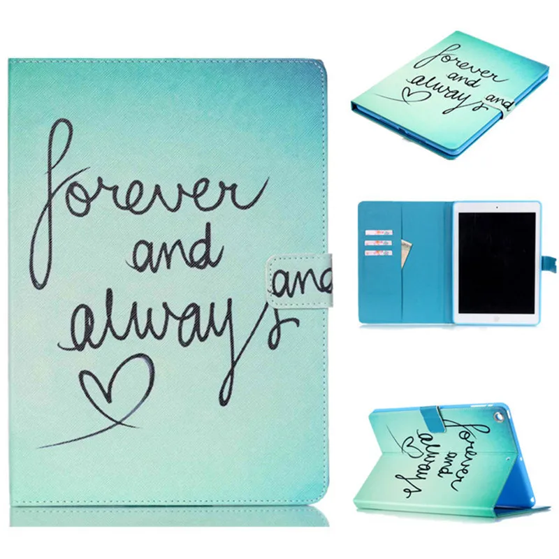 White Cat Case for Ipad Air 1 PU Leather Cute Eyes Magnet Smart Flip Stand Wallet Tablet Cover With Card Slots & OPP Bag 1 PCS   (4)