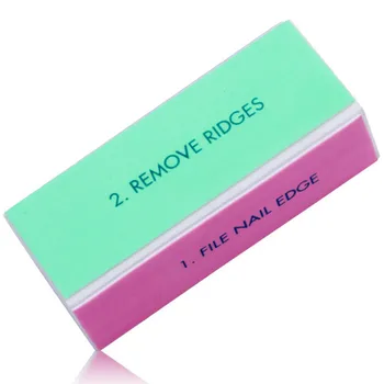 Price Wholesale Professional 4 Steps Manicure Pedicure Acrylic Nail File Buffer Sponge Buffing Sanding Block 500pcs/lot Free Shipping