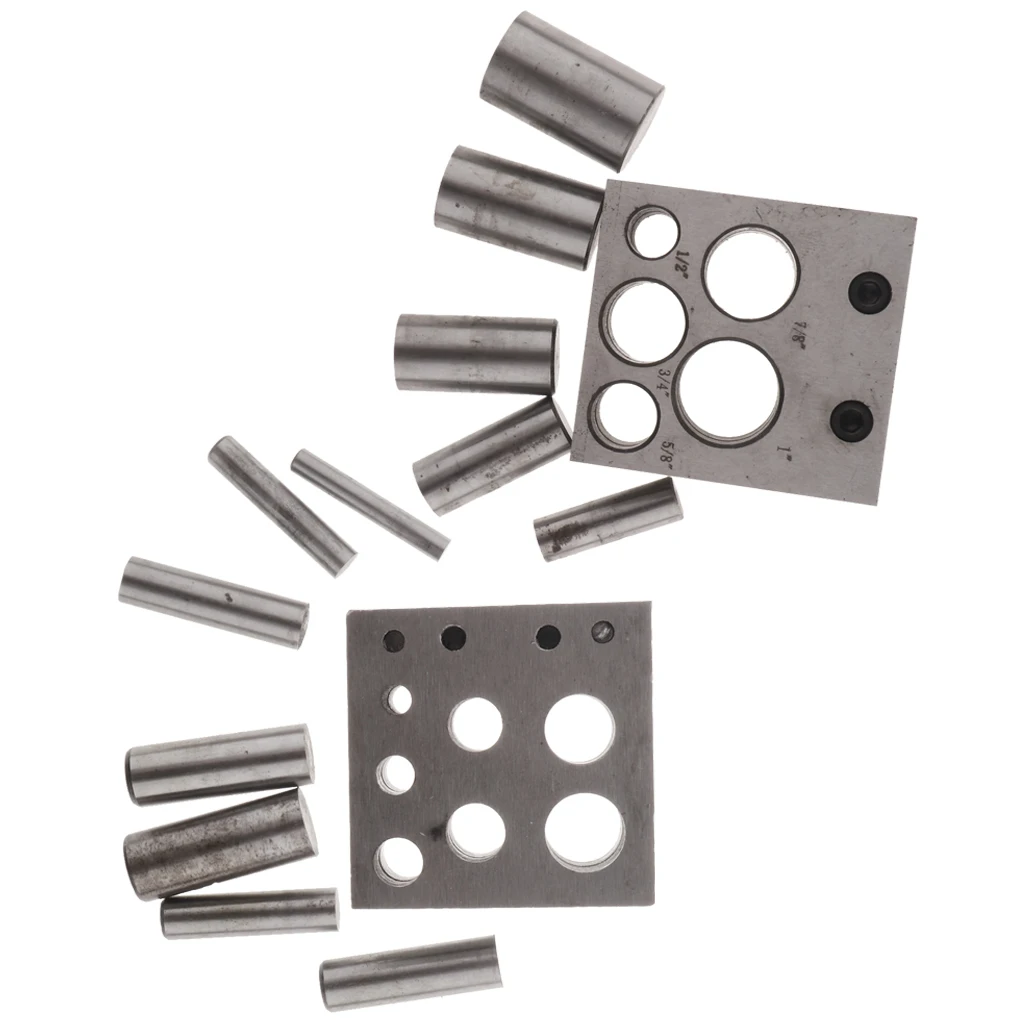 

MagiDeal Jewelers Disc Cutter Punch Set Metal Circle Cutting Punching Tools