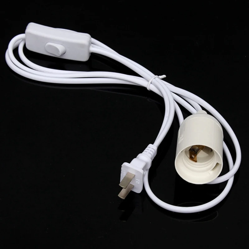 AC110 220V Lamp Base E27 E26 LED Light Bulb Socket Lamp Base Holder To AC Wall Outlet Plug