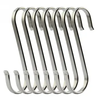 

6pcs S Shaped Hooks Kitchen Hanging Hanger Storage Holders Organizer Household Home Essential