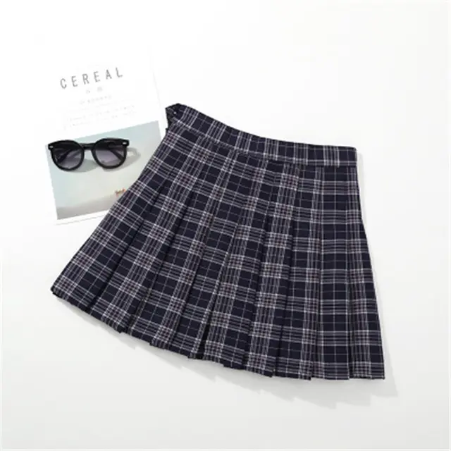 HziriP Hot Sale 2018 Summer A-Line Plaid Skirt Girls Ruched Short Skirt Costume Children Above Knee, Mini Clothing 3-10 Year old