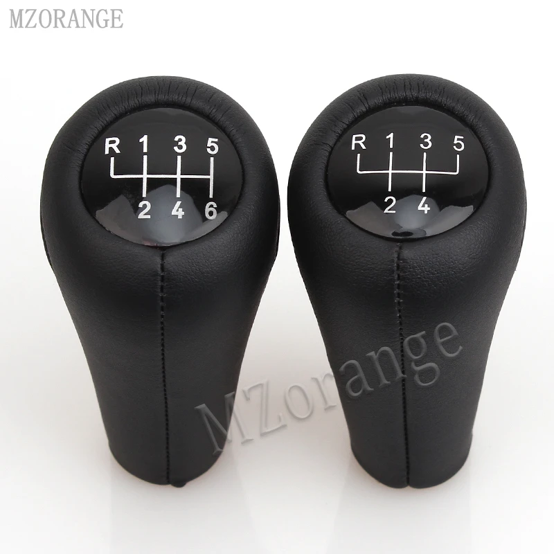 

MZORANGE 5 speed 6 speed Black Genuine Leather Gear Shift Knob for BMW E60 E90 E46 E36 all series Wholesale 1 piece