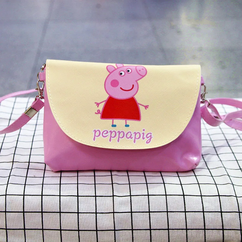 

Genuine Peppa Pig Fashion Trend Shoulder Bag Cute Cartoon Action Figure Flip Bag Kindergarten Boy Girl School Bag Backpack