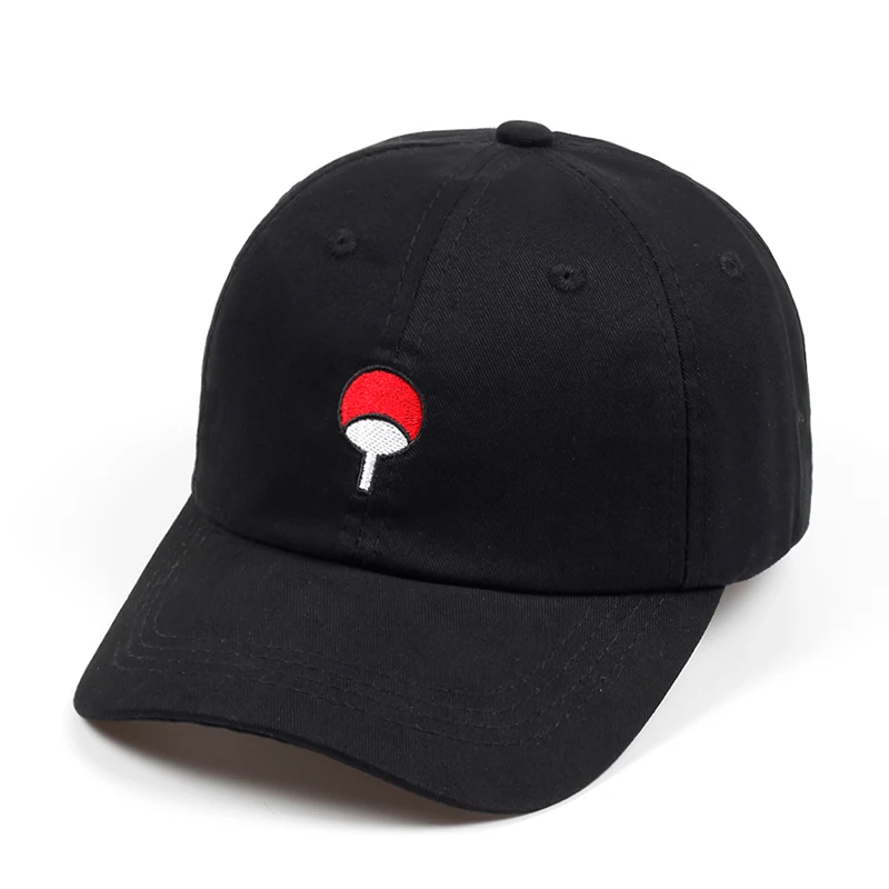 Хлопок японского аниме папа шляпа семья Uchiha логотип вышивка бейсболки черный Snapback шляпа хип-хоп для женщин и мужчин