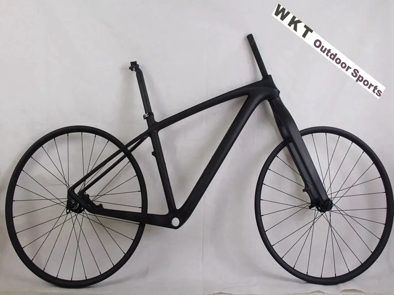 Discount MTB Bike Full carbon fiber complete bike Carbon mountain bicycle with frame+fork+wheels+seatpost  free shipping 0