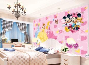 

Custom 3D murals,3D three-dimensional beautiful warm cartoon Princess ,living room sofa TV wall children bedroom wallpaper
